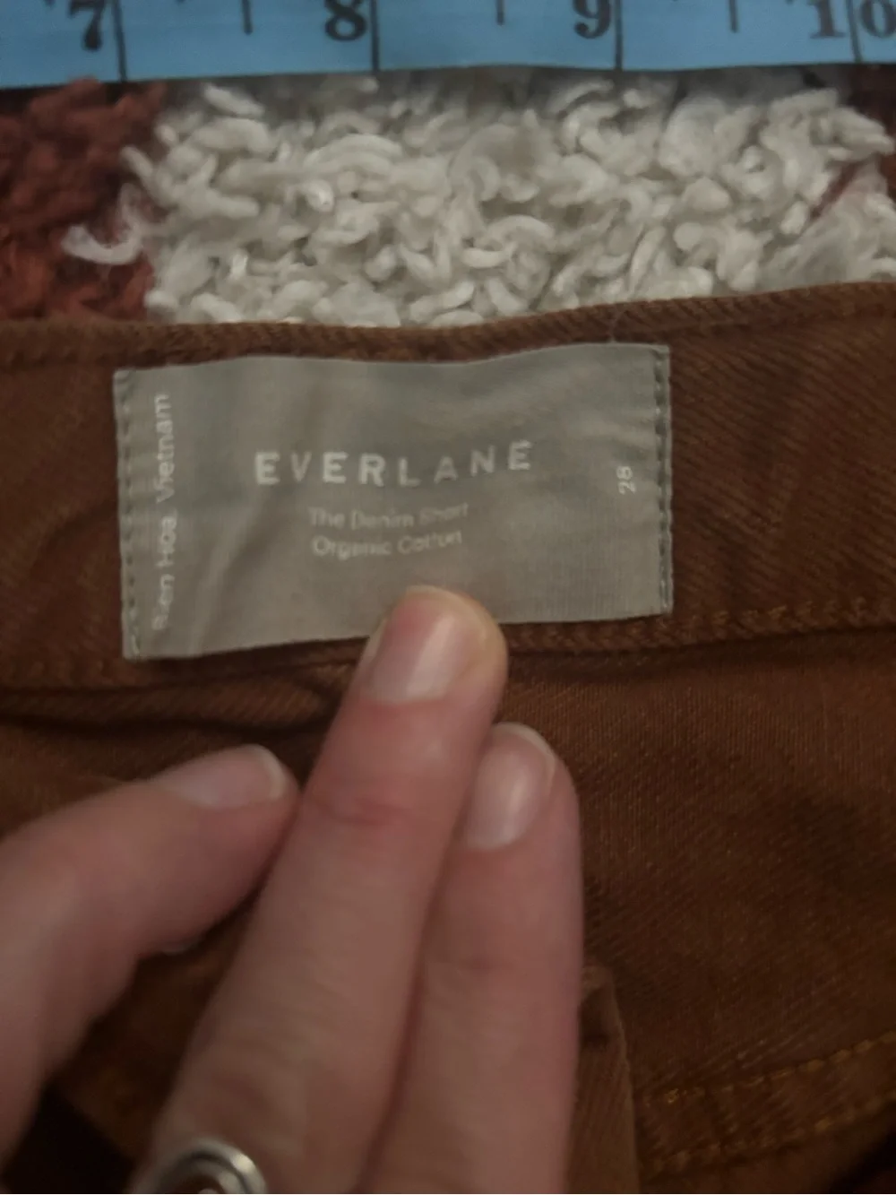 Everlane brown denim short